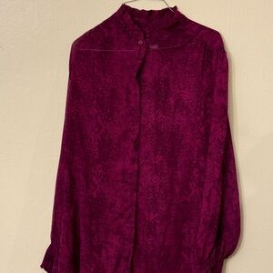 Chico's Deep Burgundy Blouse
